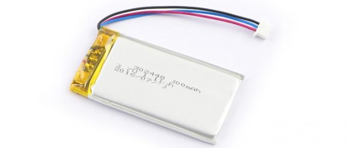 302448 3.7 V 300mah แบตเตอรี่ลิเธียมโพลิเมอร์แบบชาร์จไฟแบตเตอรี่หูฟัง Bluetooth 0
