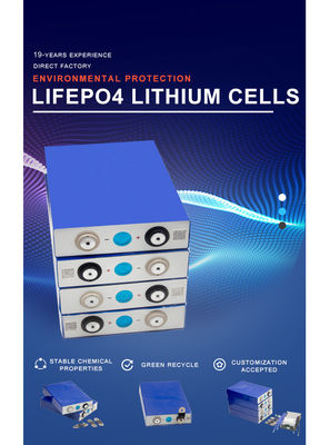 ce rohs อนุมัติ 3.2 V 100ah Lifepo4 เซลล์แบตเตอรี่ / แบตเตอรี่รถยนต์ lfp