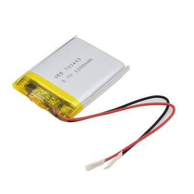 0.2C 3.7v 1200mah ลิเธียมไอออนโพลิเมอร์แบตเตอรี่
