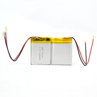 0.2C 3.7v 1200mah ลิเธียมไอออนโพลิเมอร์แบตเตอรี่