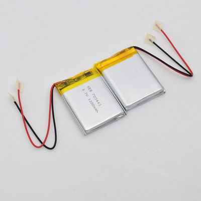 0.2C 3.7v 1200mah ลิเธียมไอออนโพลิเมอร์แบตเตอรี่