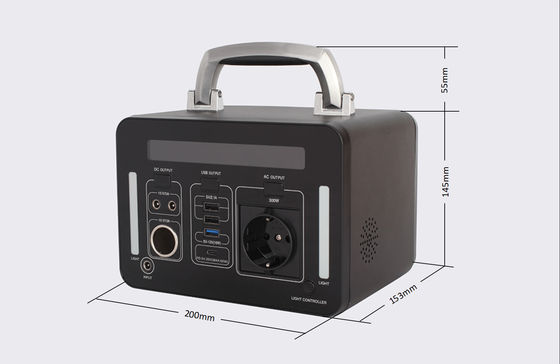 ROHS PSE แบบพกพา 300Wh แบตเตอรี่ลิเธียม Power Pack เครื่องกำเนิดไฟฟ้าพลังงานแสงอาทิตย์