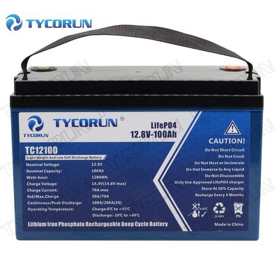 แบตเตอรี่ลิเธียมรอบลึก 12.8 V 100ah