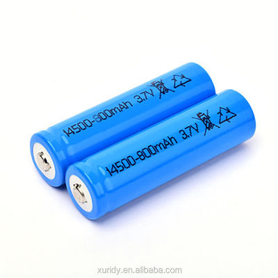 ชาร์จใหม่ได้ 14500 Lifepo4 3.2 V 600mah Battery 800times Cycle Life