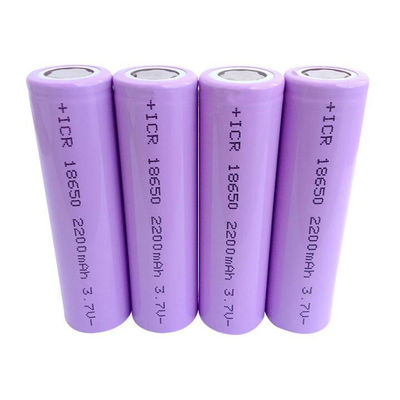 1800mAh 2200mah 2400mah 2600mah 3.7 V 18650 แบตเตอรี่ลิเธียมแบบชาร์จไฟได้ 1C