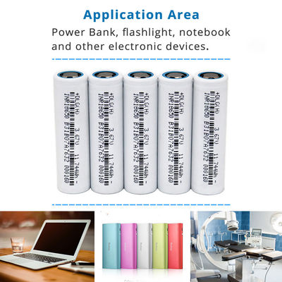 ความจุสูง 3.7V 3200mAh INR 18650 แบตเตอรี่ลิเธียมไอออนทรงกระบอก