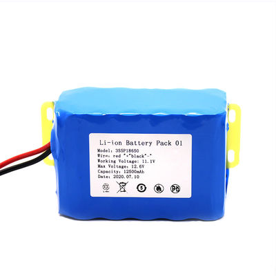 11.1v 12500mah ชุดแบตเตอรี่ลิเธียมไอออนแบบกำหนดเอง