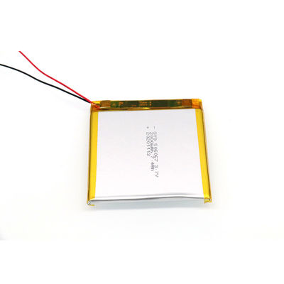 การอนุมัติ CE RoHS 555165 3.7 V 2000mah แบตเตอรี่ลิเธียมโพลิเมอร์ Cell