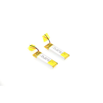 IEC61233 มาตรฐาน 3.7V80mAh แบตเตอรี่ลิเธียมไอออนโพลิเมอร์ Smart Wearable Products