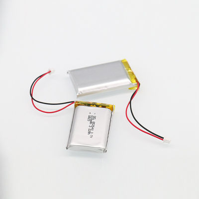 3.8V 100mAh 500830 แบตเตอรี่ลิเธียมโพลิเมอร์แบบชาร์จไฟแบบ Ultrathin สำหรับสร้อยข้อมือแบบสมาร์ท