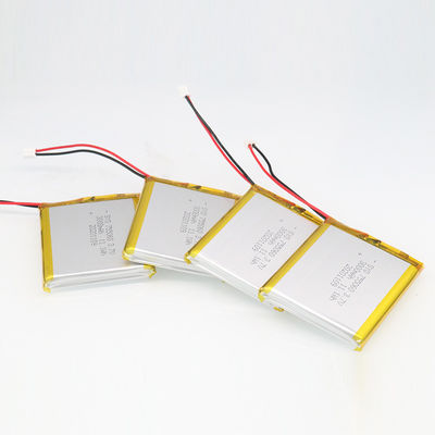 ชุดแบตเตอรี่ลิเธียมไอออนโพลีเมอร์แบบชาร์จได้สี่เหลี่ยม 3.7 V 3000mAh 11.1Wh