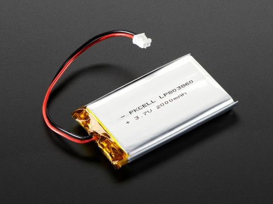 แบตเตอรี่ลิเธียมไอออนอุณหภูมิสูง 5 มม. 3.7 V 200mah Lipo Battery พร้อม UL CE