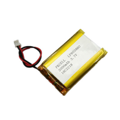 แบตเตอรี่ลิเธียมไอออนอุณหภูมิสูง 5 มม. 3.7 V 200mah Lipo Battery พร้อม UL CE