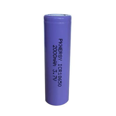 SGS  Rechargeable High Temperature Lithium Ion Battery 3.7 V 2000mah 3.6V 18650