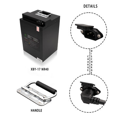 กำหนดเอง 60v 40ah แบตเตอรี่ลิเธียมไอออนรถจักรยานยนต์ 2500 รอบชีวิต
